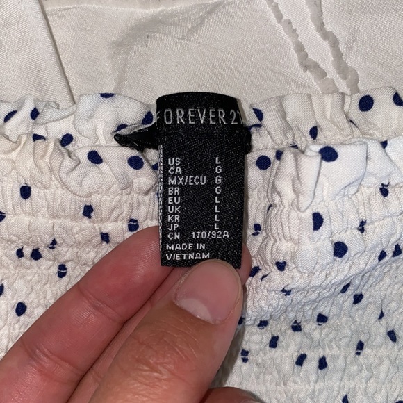 Polka dot scrunch tube top - Picture 2 of 2